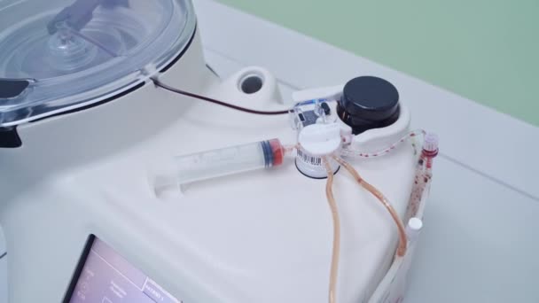 干细胞疗法Stem Cell Therapy 注射器中的血浆三 — 图库视频影像