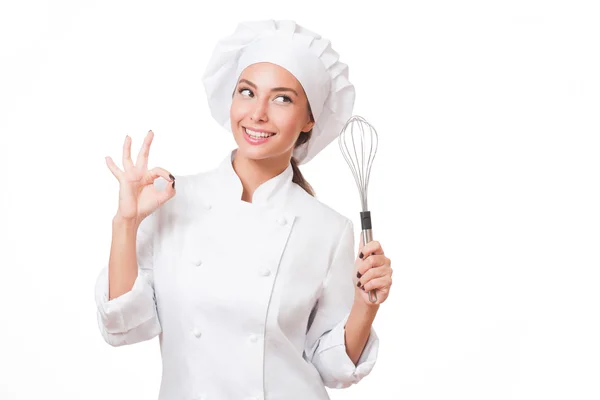 Young chef woman. — Stock Photo, Image