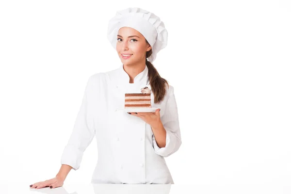 Young chef woman. — Stock Photo, Image