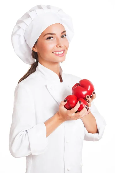 The beautiful chef. — Stock Photo, Image