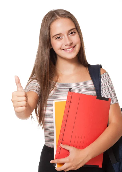 Estudante jovem na moda . — Fotografia de Stock