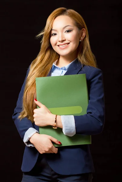 Velmi elegantní mladé asijské podnikatelka. — Stock fotografie