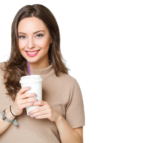 La chica linda del café . — Foto de Stock