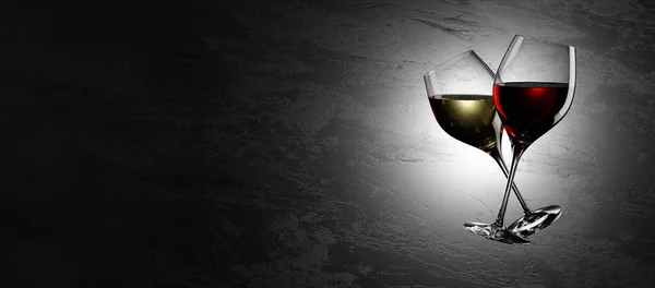 Eleganti bicchieri da vino . — Foto Stock