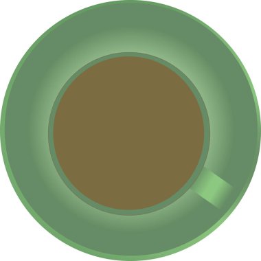 fincan kahve, illüstrasyon, renkli fotoğrafı, top bardakta