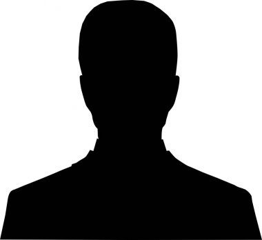 Erkek siluet, erkek siluet simge, beyaz arka plan üzerinde siyah siluet siluet