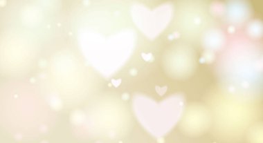 Arka plan bulanık kalp etkisi ile