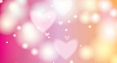 Arka plan bulanık kalp etkisi ile