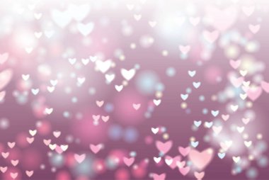 Arka plan bulanık kalp etkisi ile