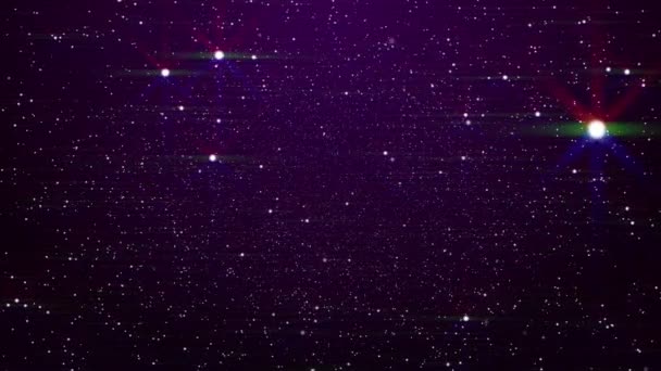 Fondo de estrellas brillantes — Vídeo de stock