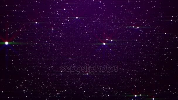 Étoiles volantes brillantes — Video