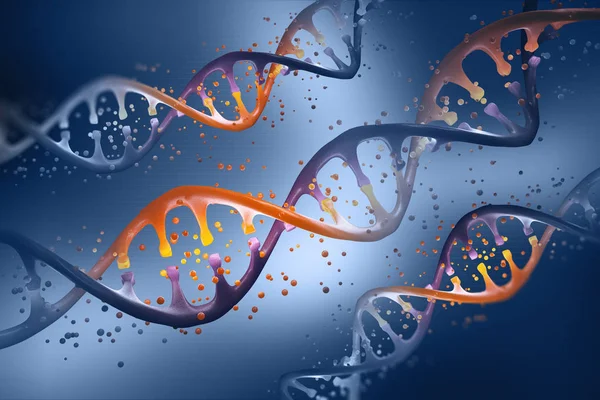 Dna Helix Genetic Engineering Study Structure Dna Modern Medical Research — Stock Photo, Image