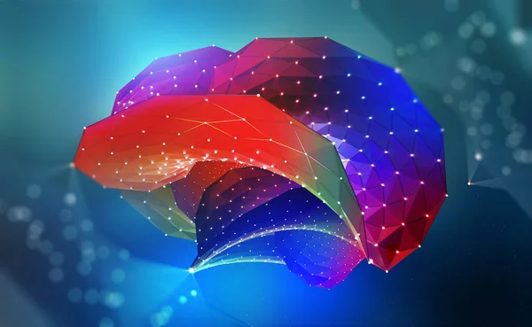 Sztuczna Inteligencja Cyfrowy Mózg Umysł Komputera Ilustracja Cyberprzyszłości Obwody Nerwowe — Zdjęcie stockowe
