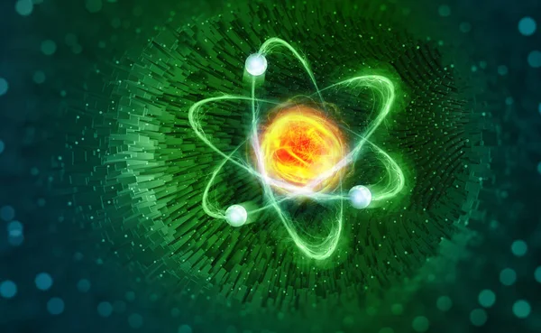 Nükleer Fizik Bilimsel Bir Kavram Zekice Bir Fikir Lerleme Araştırması — Stok fotoğraf