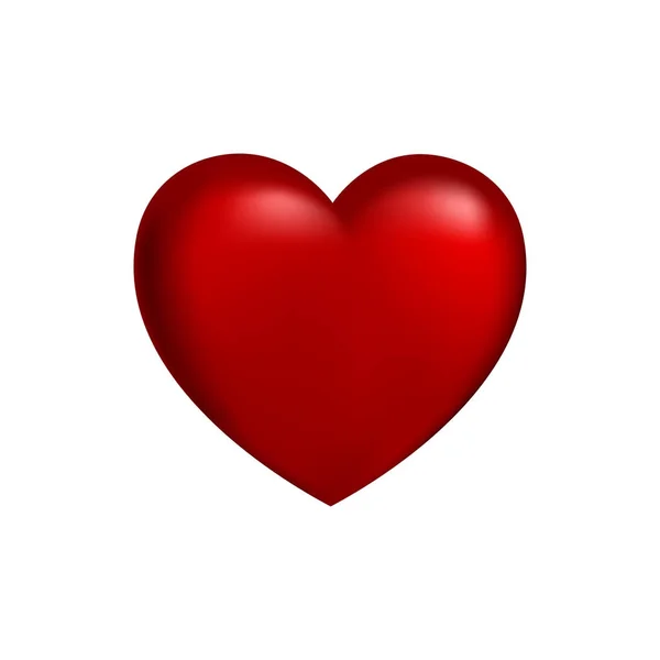 Coração vermelho com gradiente para o remédio ou Dia dos Namorados. Hea... —  Vetores de Stock