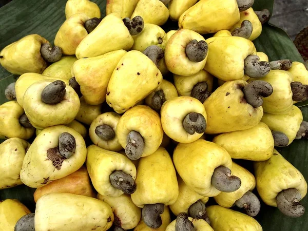 Frutas de caju frescas — Fotografia de Stock