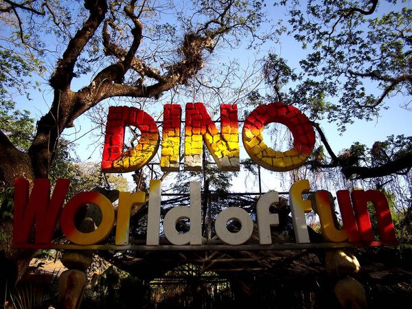 Attractions inside the Dinosaur Island at the Clark Picnic Grounds in Mabalacat, Pampanga.