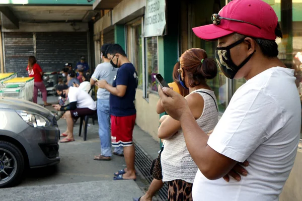 Antipolo Şehri Filipinler Mart 2020 Müşteriler Corona Covid Virüs Salgını — Stok fotoğraf