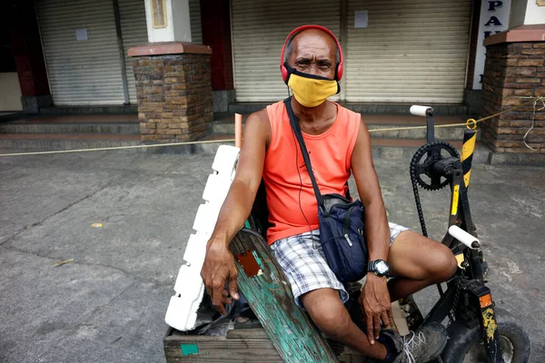 Ciudad Antipolo Filipinas Abril 2020 Alienta Las Personas Usar Mascarilla — Foto de Stock