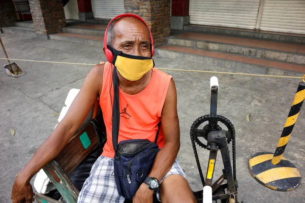 Antipolo City Filipinas Abril 2020 Pessoas São Encorajadas Usar Máscara — Fotografia de Stock