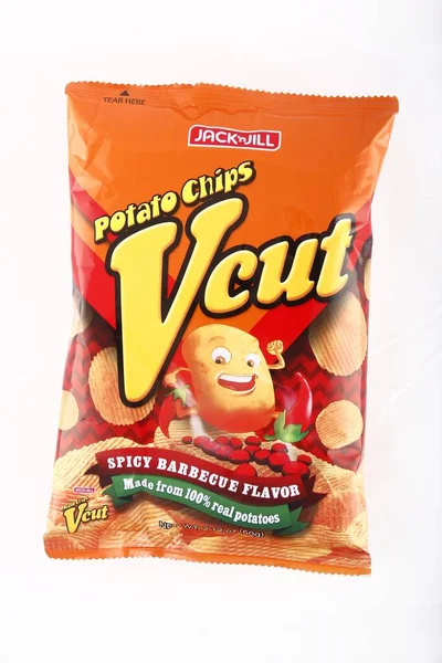 Antipolo City Filipinas Fevereiro 2019 Bag Cut Potato Chip Snack — Fotografia de Stock