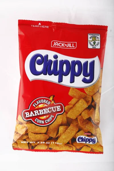 Antipolo City Filipinas Fevereiro 2019 Saco Chips Chippy Fundo Branco — Fotografia de Stock