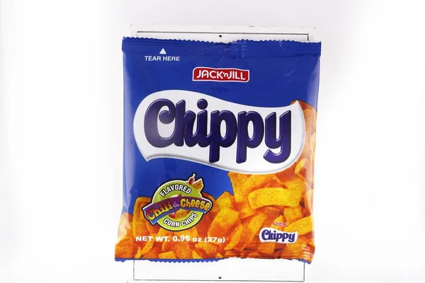 Antipolo City Filipíny Února 2019 Taška Chipsy Izolovaném Bílém Pozadí — Stock fotografie