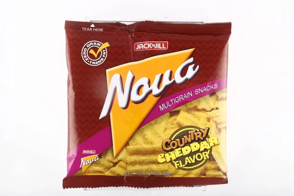 Antipolo City Philippines February 2019 Bag Nova Chips Isolated White — Stock Photo, Image