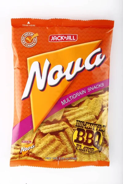 Antipolo City Philippines February 2019 Bag Nova Chips Isolated White — Stock Photo, Image