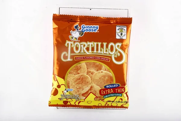 Antipolo City Philippines February 2019 Bag Tortillos Chips Isolated White — Stock Photo, Image