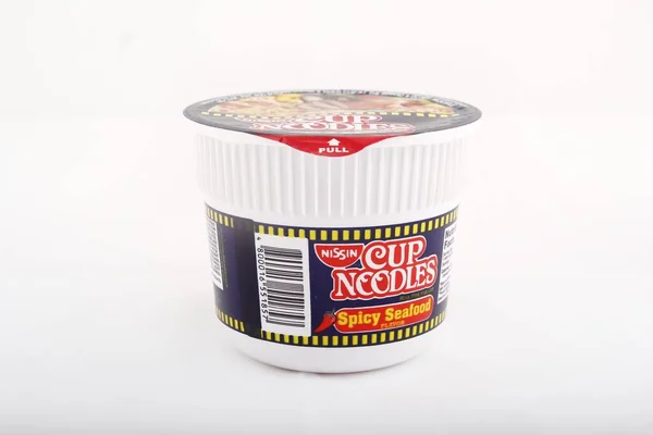 Antipolo City Philippines February 2019 Nissin Instant Noodles Cup Isolated — Stock Photo, Image