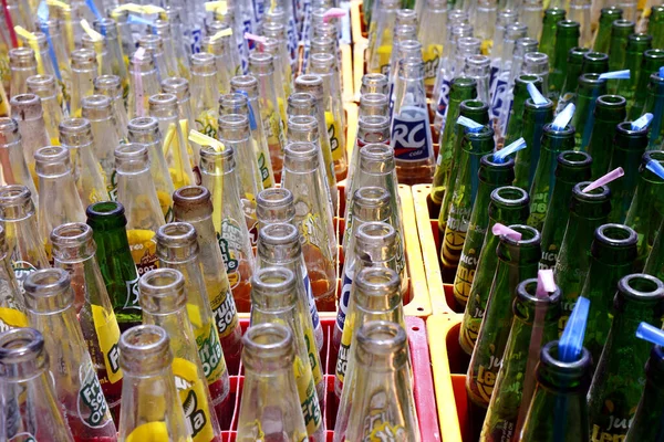 Antipolo City Filippine Maggio 2020 Bottiglie Vuote Bibite Analcoliche Altre — Foto Stock