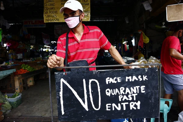 Antipolo City Filipinas Maio 2020 Mercados Públicos Fazem Cumprir Rigorosas — Fotografia de Stock