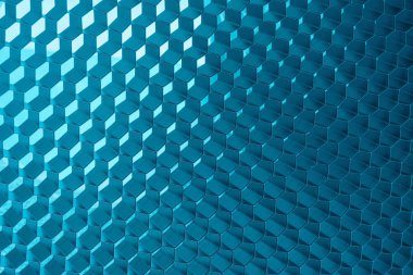 soyut metal bal peteği ızgara mavi arkaplan