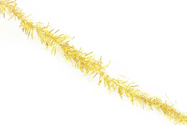 Yellow tinsel line — Stock Photo, Image