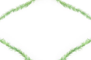 Yeşil tinsel çerçeve