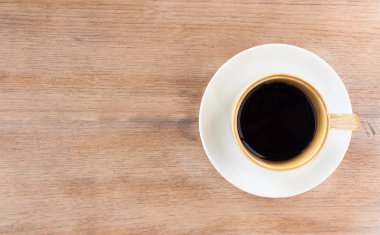 Kopya alanı ile kahve fincanı