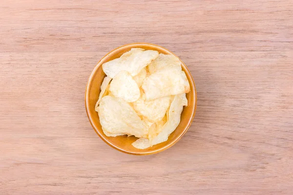 Potatischips skål — Stockfoto