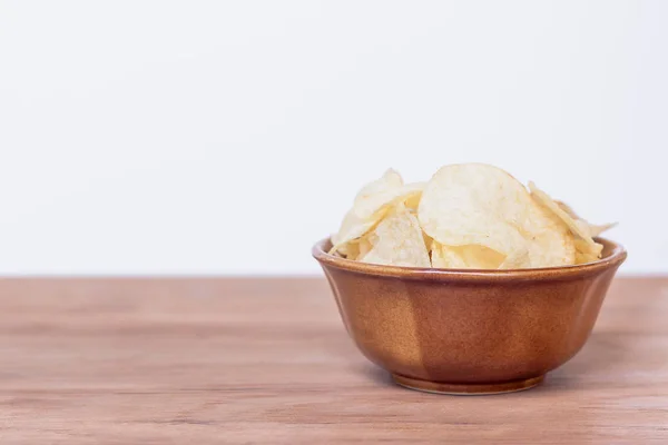 Potatischips skål — Stockfoto