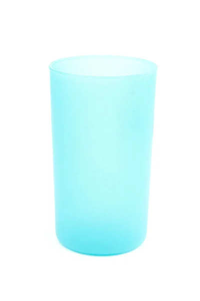 Blue plastic glass — Stock Photo, Image