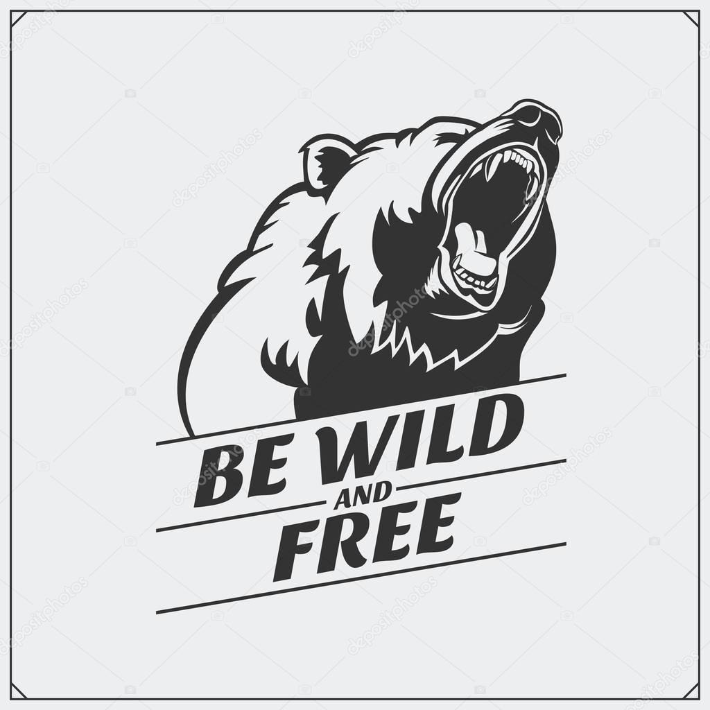 The emblem with bear.