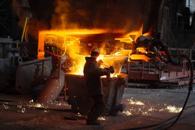 Külçe döküm. Elektrik ark ocağı Dükkanı