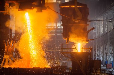 Külçe döküm. Elektrik ark ocağı Dükkanı