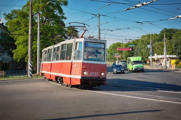 Straßenbahn Kramatorsk vor der Schließung — Stockfoto