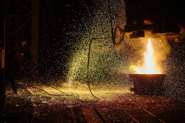 Metallurgical production. Ingot casting. Electric arc furnace shop