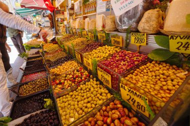 Zeytin. Şehir Semt pazarı. Kadıköy, Istanbul