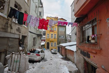 İstanbul 'da Tarlabaşı - turizm için tehlikeli bölge. 