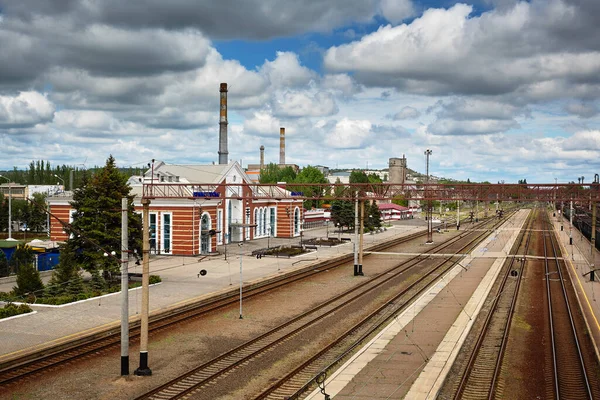 Bahnhof Quarantäne Covid Kramatorsk Gebiet Donezk Ukraine — Stockfoto