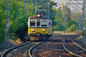 Personenzug. Polnische Eisenbahn.
