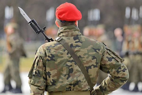 Soldiers on the parade — Stock Photo, Image